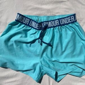 blue underarmour shorts